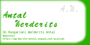 antal werderits business card
